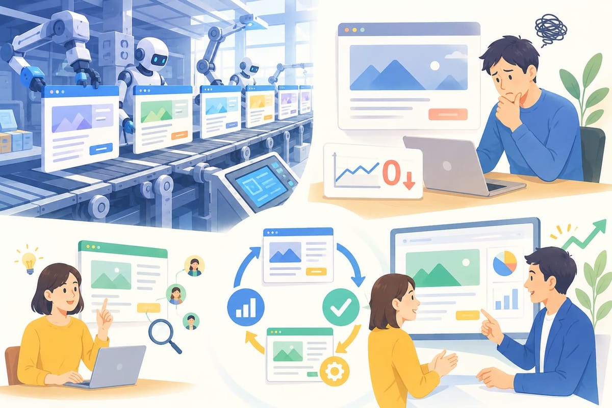 AIでLPを作ったのに成果が出ない会社の共通点｜2026年の現場で起きていること